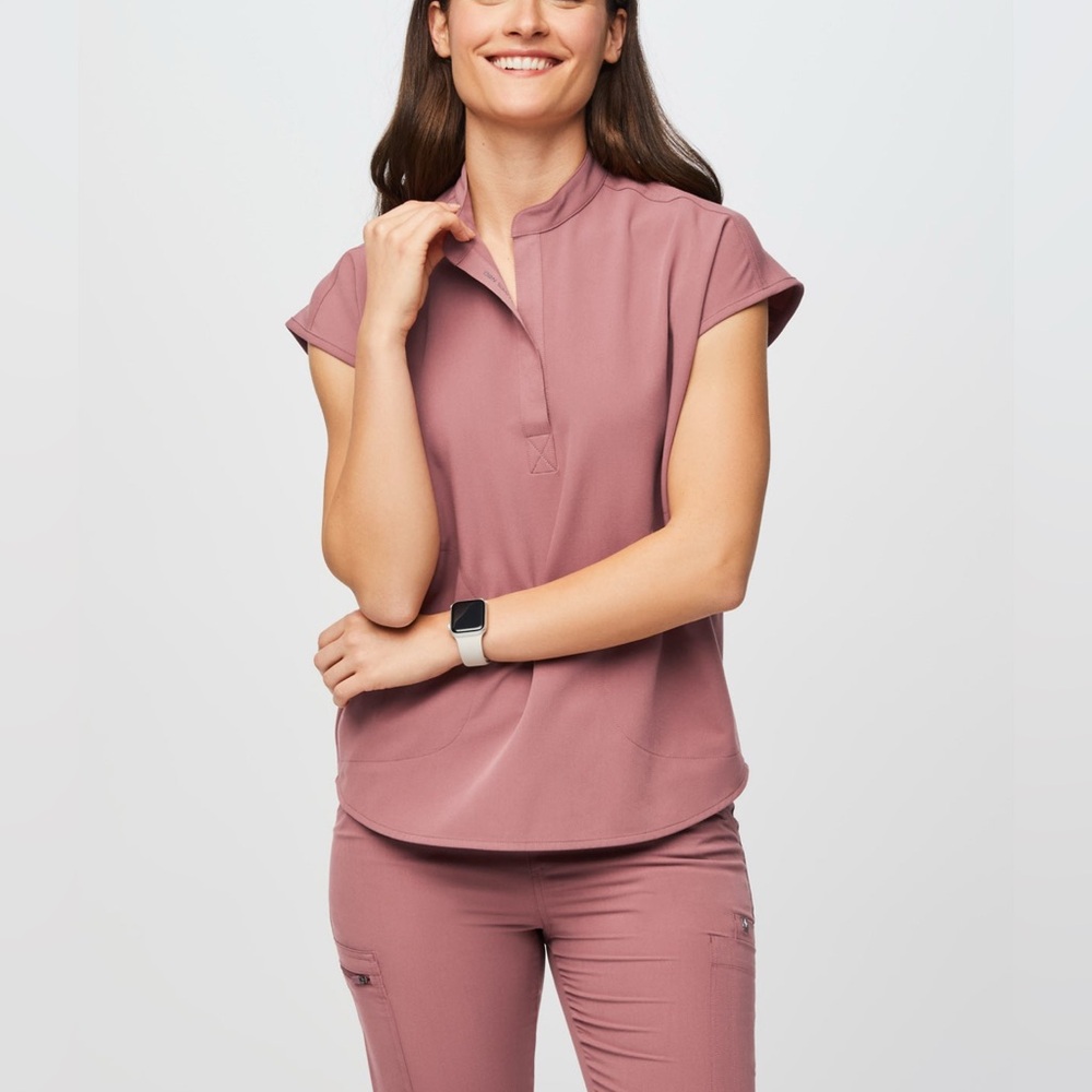 Figs Rafaela Mauve Scrub Top - XL